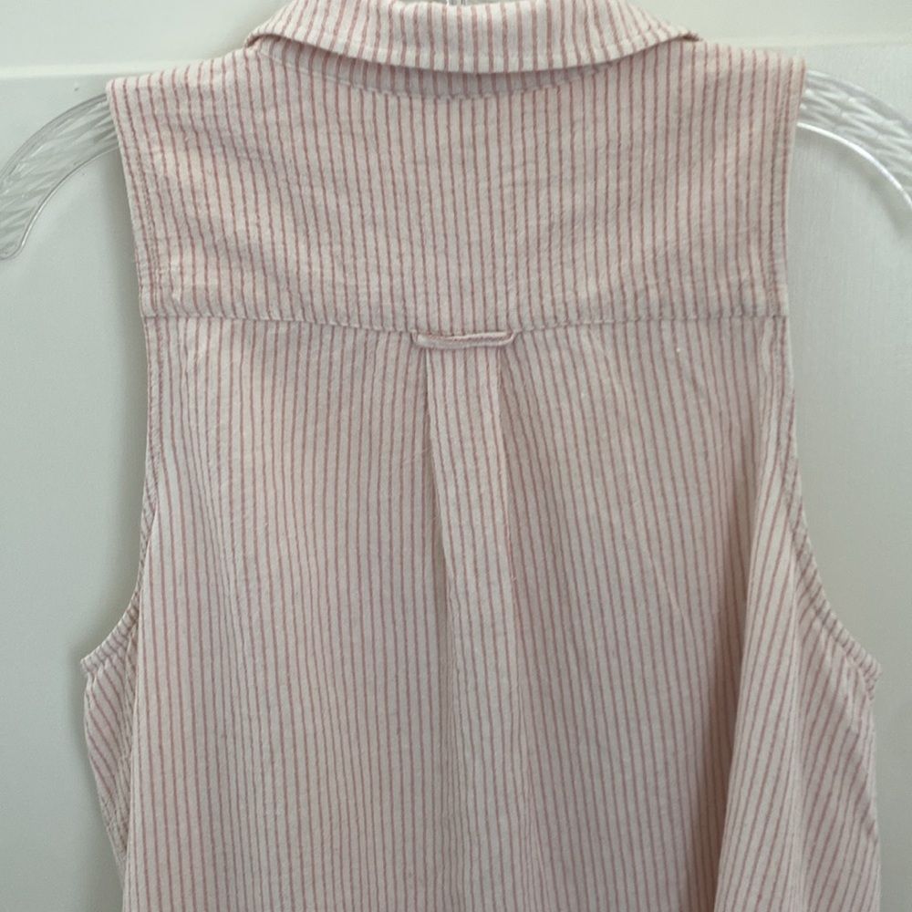 Rag Poets Sleeveless Shirt Dress - Size Large - Picture 5 of 8